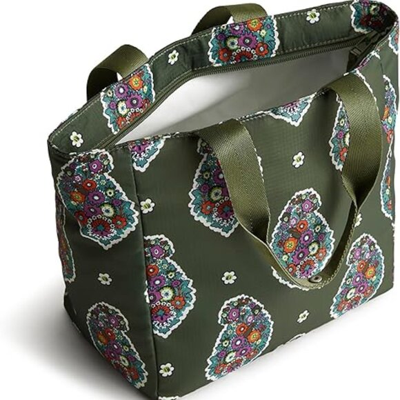 Vera Bradley Lunch Tote, Ripstop Polyester - Kew Gardens Green - Picture 4 of 4
